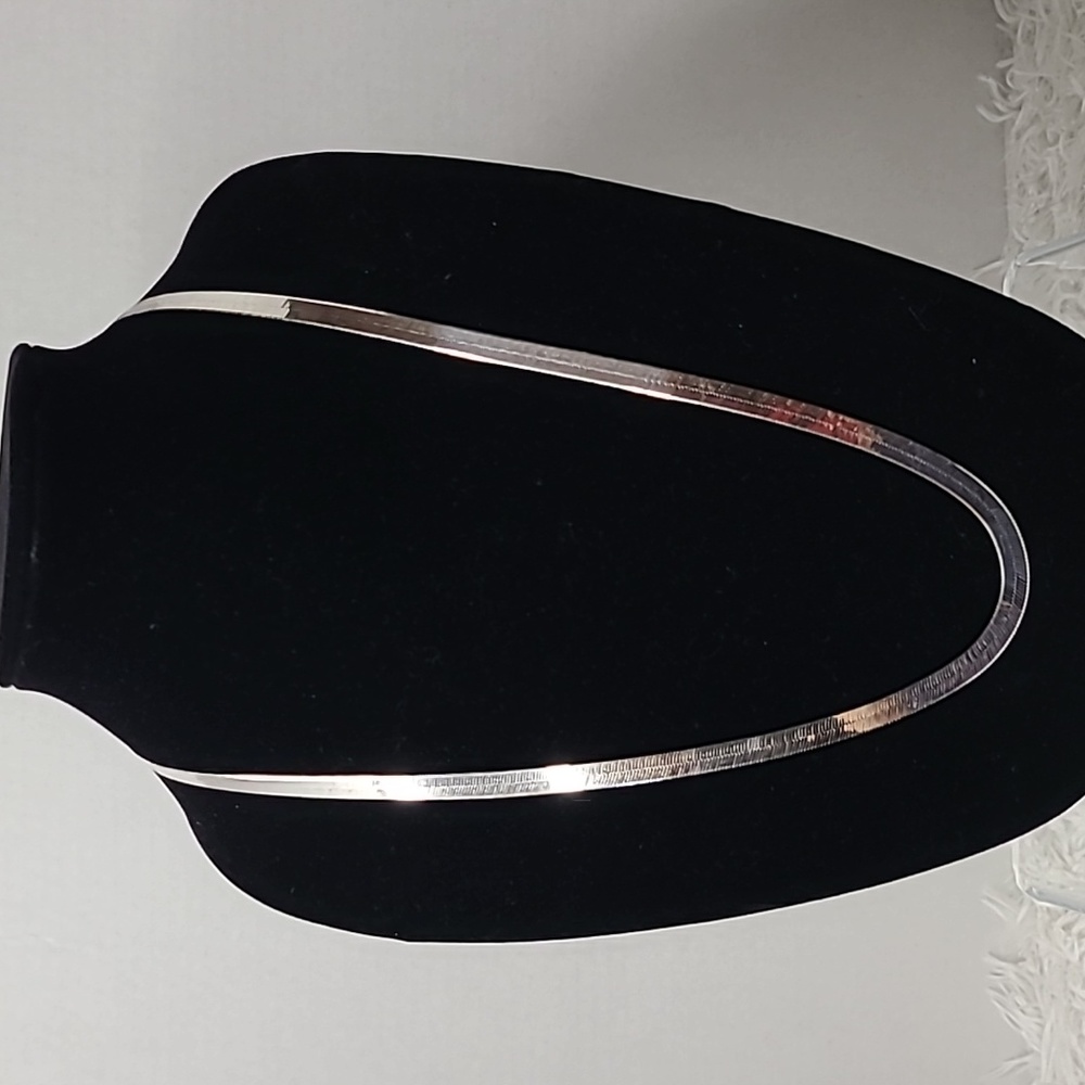 Sterling Silver Italian Milor Herringbone Necklace